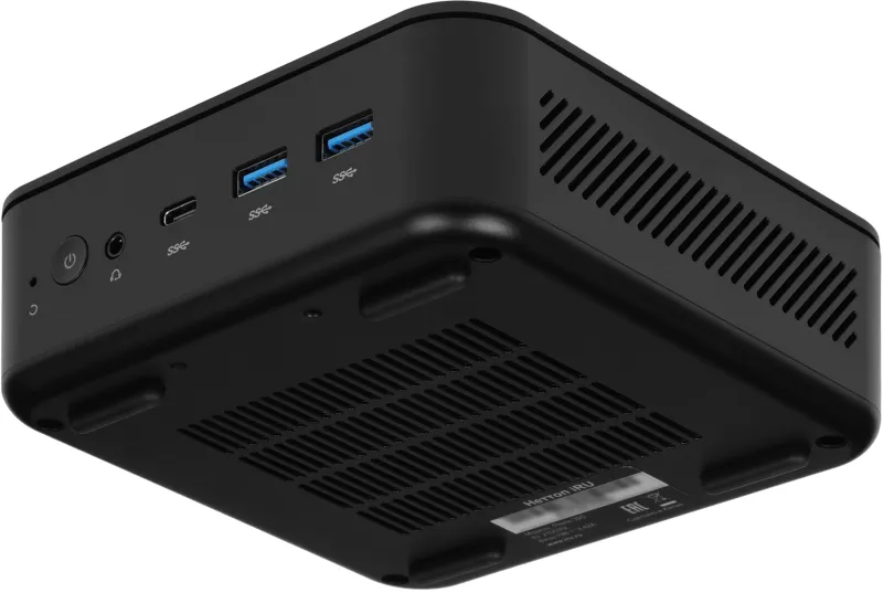 Неттоп IRU Planio 325 Ryzen 5 3500U (2.1) 16Gb SSD512Gb Vega 8 Windows 11 Pro GbitEth WiFi BT 65W черный (2105312)