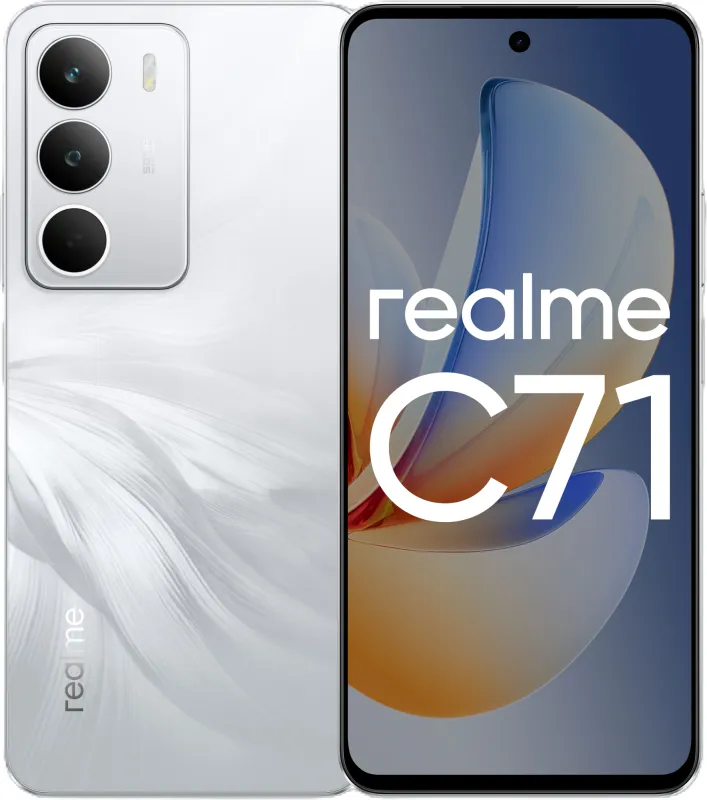 Смартфон Realme RMX5303 C71 128Gb 8Gb белый моноблок (6941764467118)