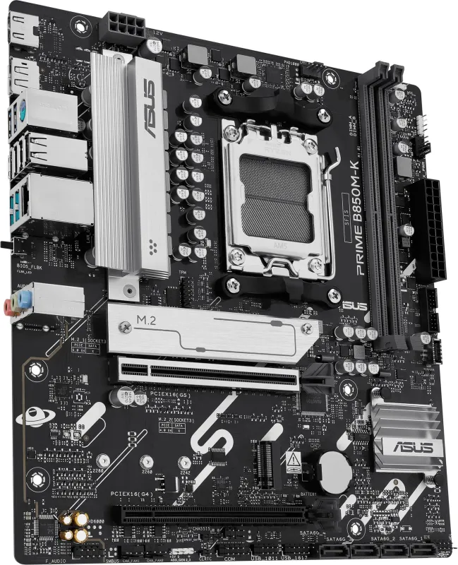 ASUS PRIME B850M-K, AM5, B850, 2*DDR5, 4*SATA, 2*M.2, 4*USB 3.2, 4*USB 2.0, 3*PCIx16, 2*PCIx1, DP+HDMI, mATX