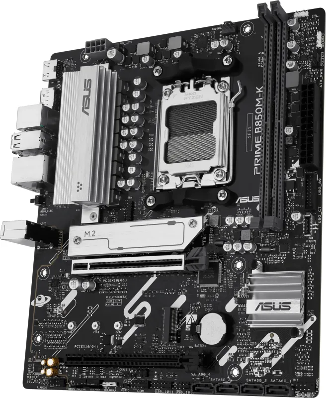 ASUS PRIME B850M-K, AM5, B850, 2*DDR5, 4*SATA, 2*M.2, 4*USB 3.2, 4*USB 2.0, 3*PCIx16, 2*PCIx1, DP+HDMI, mATX