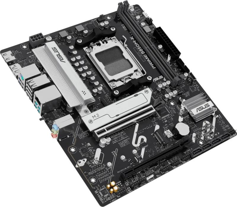 ASUS PRIME B850M-K, AM5, B850, 2*DDR5, 4*SATA, 2*M.2, 4*USB 3.2, 4*USB 2.0, 3*PCIx16, 2*PCIx1, DP+HDMI, mATX