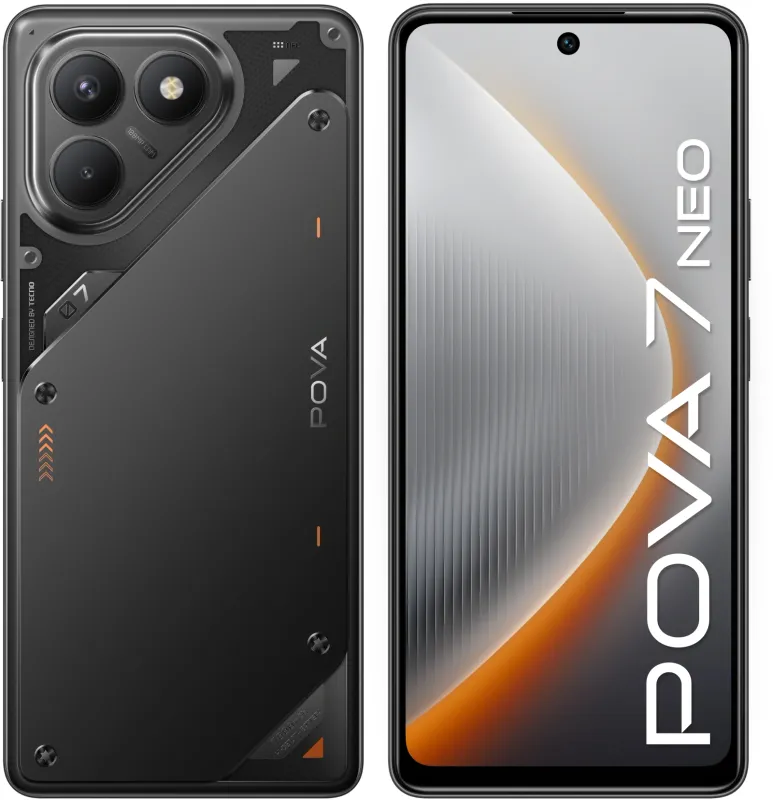Смартфон Tecno POVA 7 Neo 128Gb 8Gb черный моноблок 3G 4G 6.8" 1080x2460 Android 14 50Mpix 802.11 a/b/g/n/ac NFC GPS GSM900/1800 Protect