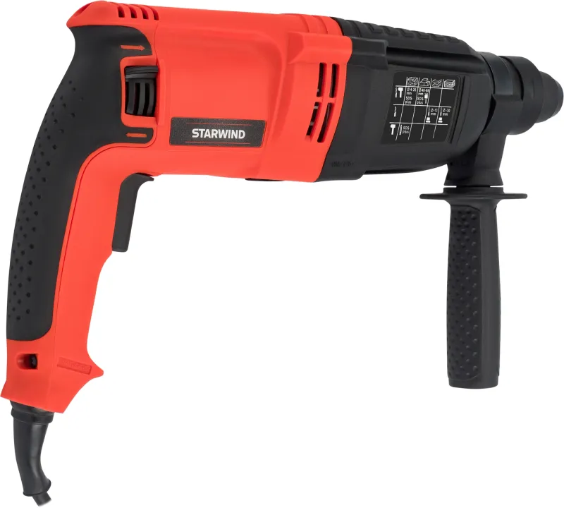 Перфоратор Starwind RH28-990S1 патрон:SDS-plus уд.:3.4Дж 990Вт (кейс в комплекте)