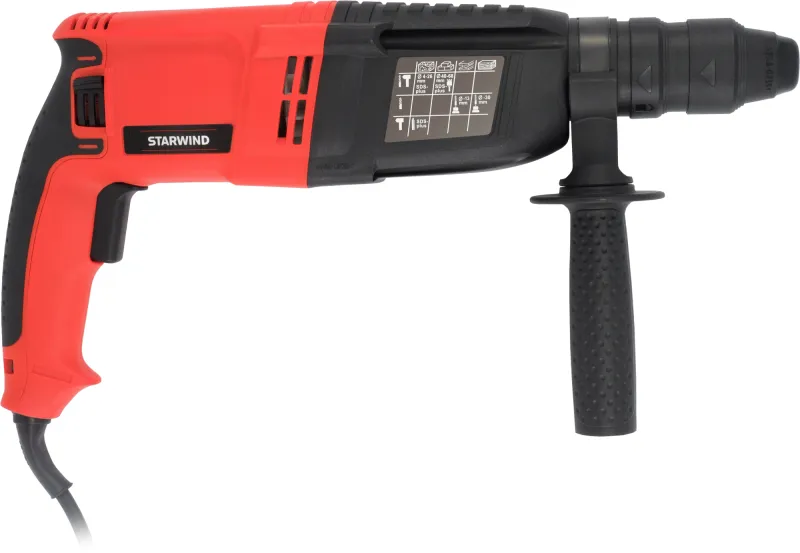 Перфоратор Starwind RH28Q-990S1 патрон:SDS-quick уд.:3.4Дж 990Вт (кейс в комплекте)