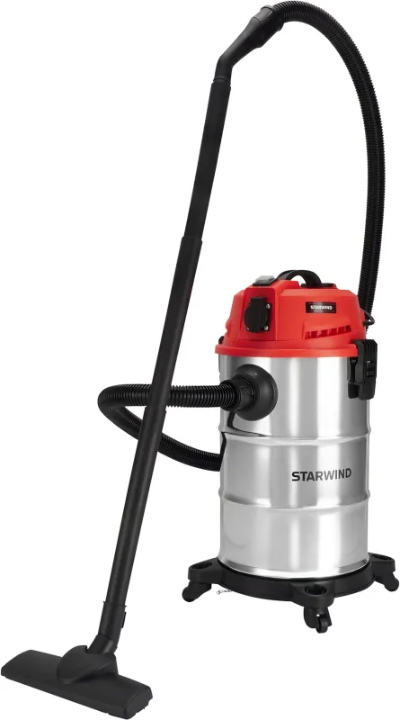 Строительный пылесос Starwind VC30-2330MS3 1600Вт (уборка: сухая/сбор воды) черный