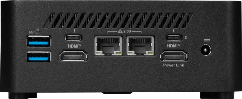 Неттоп MSI Cubi NUC 1M-044XRU Core 5 120U (1.4) 16Gb SSD512Gb Graphics CR без ОС 2xGbitEth WiFi BT 120W черный (9S6-B0B111-409)