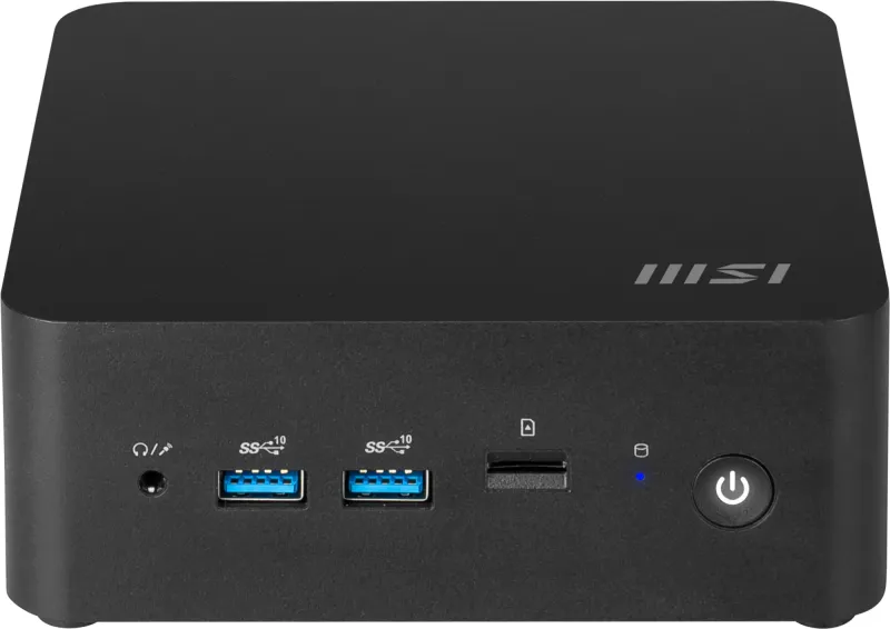 Неттоп MSI Cubi NUC 1M-044XRU Core 5 120U (1.4) 16Gb SSD512Gb Graphics CR без ОС 2xGbitEth WiFi BT 120W черный (9S6-B0B111-409)