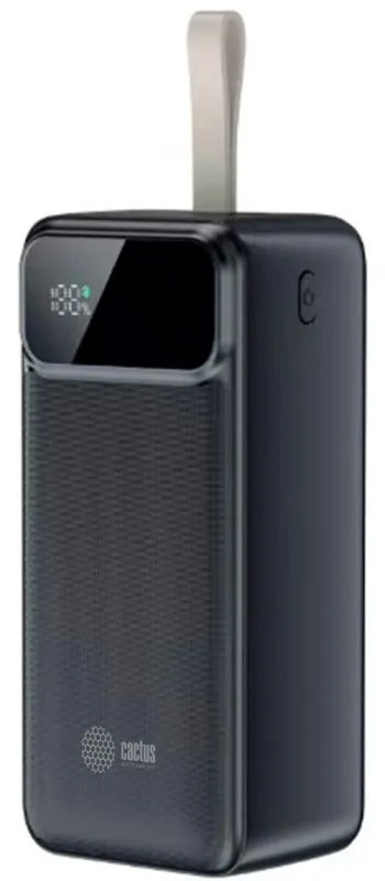 Мобильный аккумулятор Cactus CS-PBFSND-40000 40000mAh 65W 3A черный