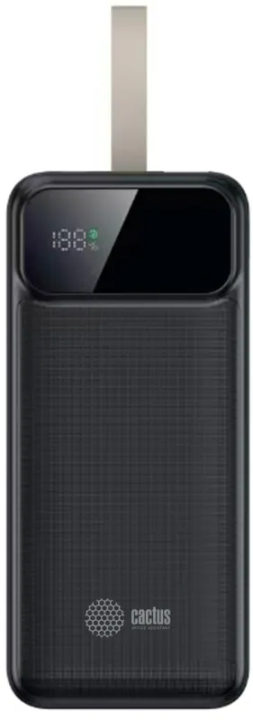 Мобильный аккумулятор Cactus CS-PBFSND-40000 40000mAh 65W 3A черный