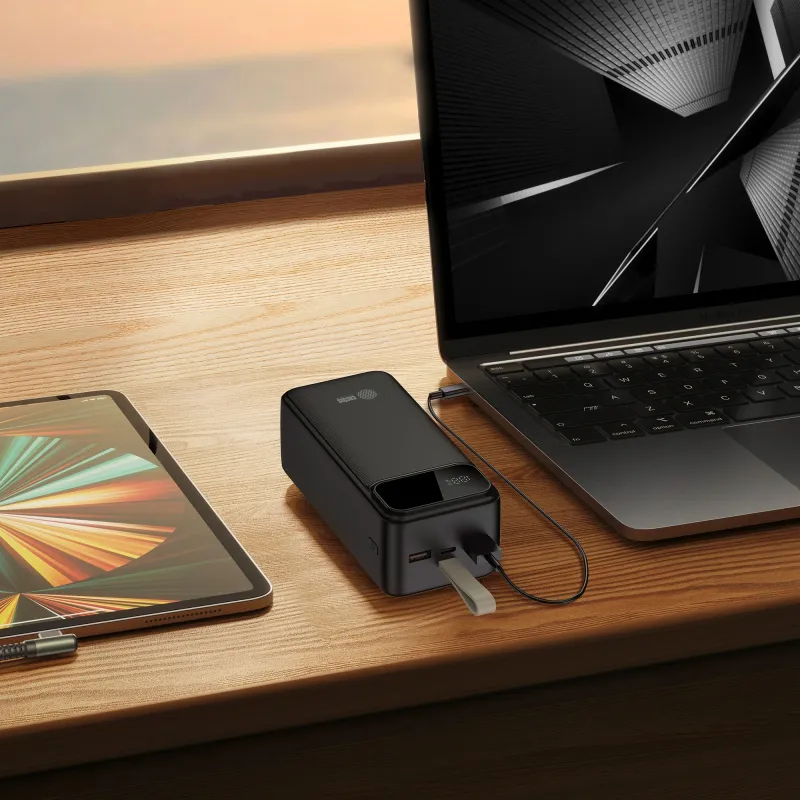 Мобильный аккумулятор Cactus CS-PBFSND-40000 40000mAh 65W 3A черный