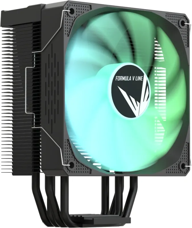 Устройство охлаждения(кулер) Formula Ice Burg ARGB Soc-AM5/AM4/1200/1700/1851 черный 4-pin 17-34dB Al+Cu 170W 552gr Ret (ICE BURG ARPW 4P BK)