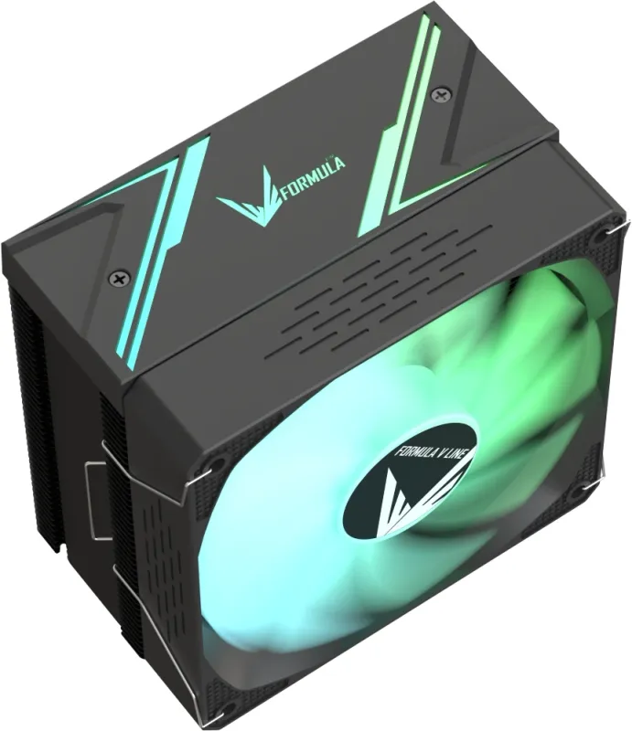 Устройство охлаждения(кулер) Formula Ice Burg ARGB Soc-AM5/AM4/1200/1700/1851 черный 4-pin 17-34dB Al+Cu 170W 552gr Ret (ICE BURG ARPW 4P BK)