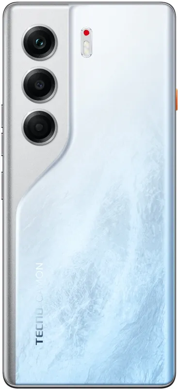 Смартфон Tecno Camon 40 Pro 5G 256Gb 8Gb белый ледяной моноблок 3G 4G 6.67" Android 14 50Mpix 802.11 a/b/g/n/ac NFC GPS GSM900/1800 GSM1900 Protect