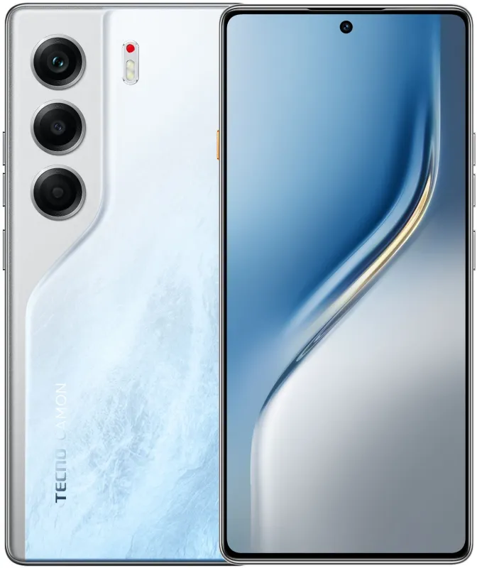 Смартфон Tecno Camon 40 256Gb 12Gb белый моноблок 3G 4G 6.78" Android 14 50Mpix 802.11 a/b/g/n/ac NFC GPS GSM900/1800 GSM1900 Protect