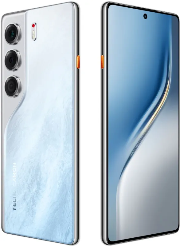 Смартфон Tecno Camon 40 256Gb 12Gb белый моноблок 3G 4G 6.78" Android 14 50Mpix 802.11 a/b/g/n/ac NFC GPS GSM900/1800 GSM1900 Protect