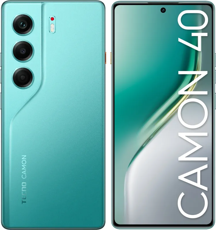Смартфон Tecno Camon 40 256Gb 8Gb зеленый моноблок (CM5 256+8 EMERALD LAKE GREEN)