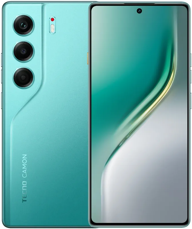 Смартфон Tecno Camon 40 256Gb 12Gb зеленый моноблок (CM5 256+12 EMERALD LAKE GREEN)
