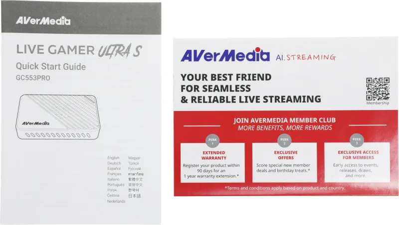 Карта видеозахвата Avermedia Live Gamer Ultra S GC553PRO внешний USB 3.0