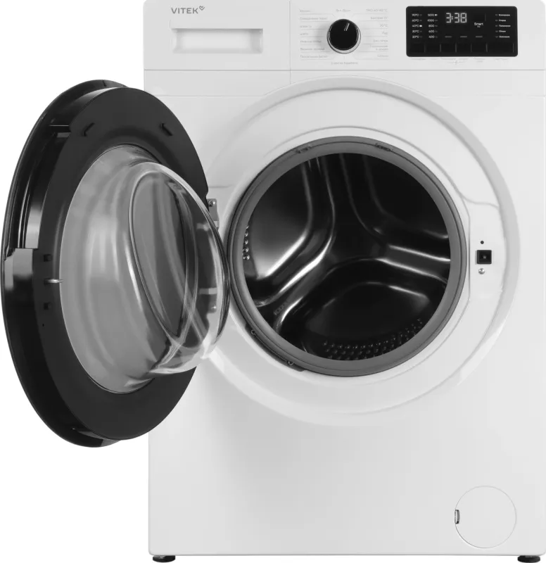 Стиральная машина Vitek VT-WME8201 класс: A+++ загр.фронтальная макс.:8кг белый инвертор