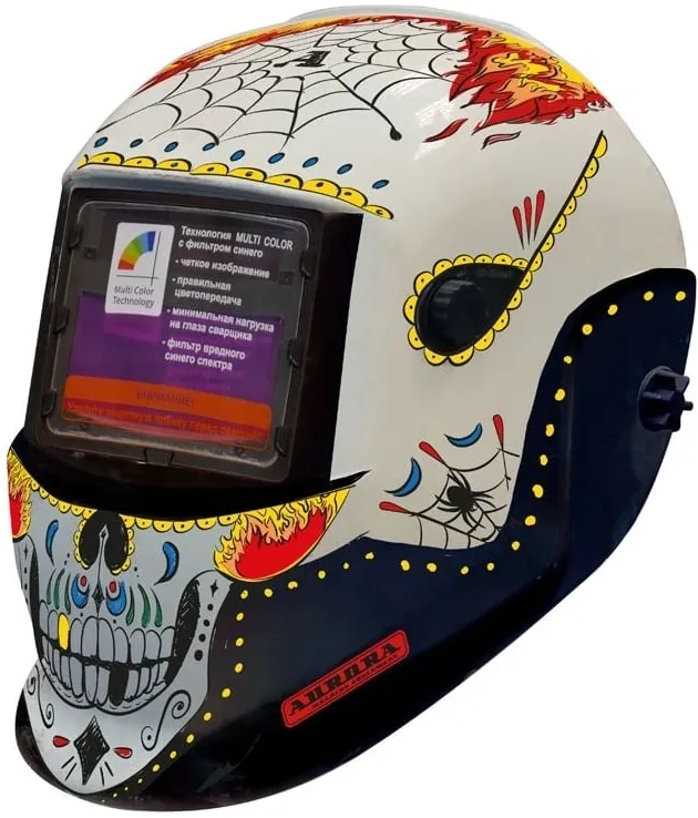 Маска сварщика Aurora (9-13DIN) филь.:хамел. кл.:1/2/1/1 см.экр.99x45мм (30690)