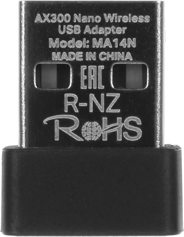 Сетевой адаптер Wi-Fi Mercusys MA14N АХ300 USB 2.0 (ант.внутр.) 1ант.