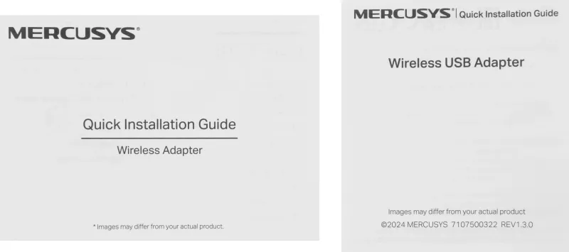 Сетевой адаптер Wi-Fi Mercusys MA14N АХ300 USB 2.0 (ант.внутр.) 1ант.