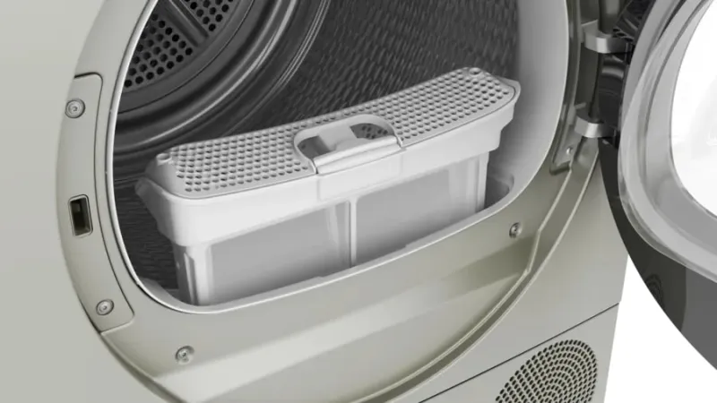 Сушильная машина Bosch Serie 8 WQB245BXME кл.энер.:A+++ макс.загр.:9кг серебристый