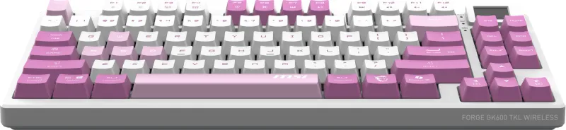 Keyboard MSI FORGE GK600 TKL, Wireless, Mechanical Linear Switches, RGB LED, 4000mA/h, Violet