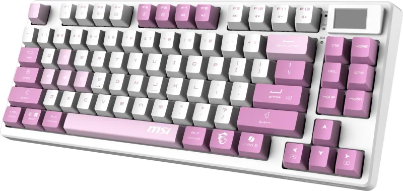 Keyboard MSI FORGE GK600 TKL, Wireless, Mechanical Linear Switches, RGB LED, 4000mA/h, Violet