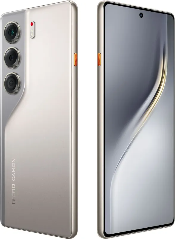 Смартфон Tecno Camon 40 256Gb 12Gb титан моноблок 3G 4G 6.78" 1080x2436 Android 15 50Mpix 802.11 a/b/g/n/ac NFC GPS GSM900/1800 GSM1900 Protect