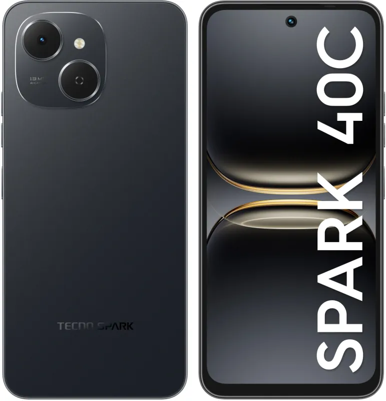 Смартфон Tecno Spark 40C 256Gb 8Gb серый моноблок (KM4K 256+8 TITANIUM GREY)