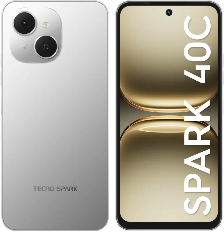 Смартфон Tecno Spark 40C 256Gb 8Gb белый моноблок (KM4K 256+8 VEIL WHITE)