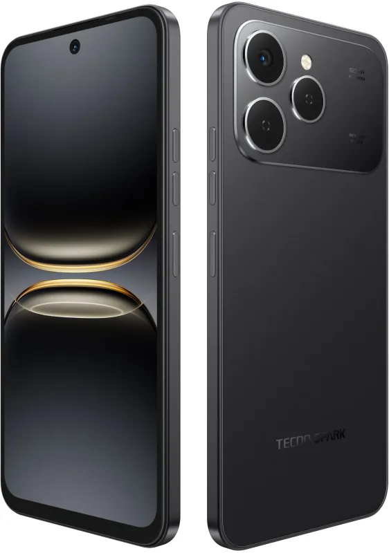 Смартфон Tecno Spark 40 256Gb 8Gb черный моноблок 3G 4G 6.78" 1080x2436 Android 14 64Mpix 802.11 a/b/g/n/ac NFC GPS GSM900/1800 GSM1900 Protect