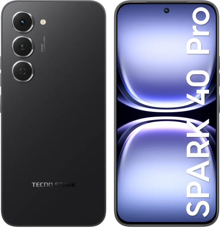 Смартфон Tecno Spark 40 Pro 128Gb 8Gb черный (KM6 128+8 INK BLACK)