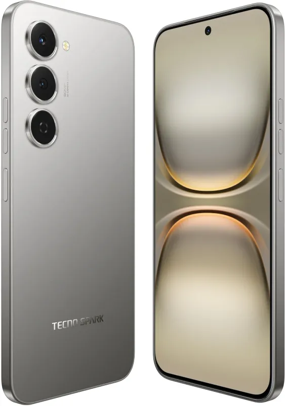 Смартфон Tecno Spark 40 Pro 128Gb 8Gb титан моноблок 3G 4G 6.78" 1080x2436 Android 14 108Mpix 802.11 a/b/g/n/ac NFC GPS GSM900/1800 Protect
