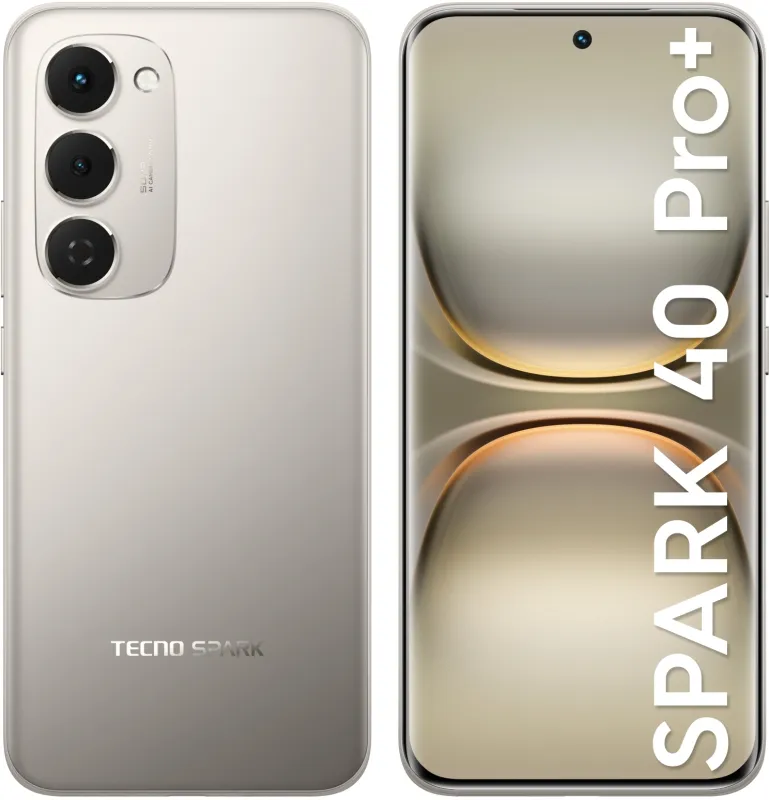 Смартфон Tecno Spark 40 Pro+ 256Gb 8Gb титан (KM7 256+8 MOON TITANIUM)