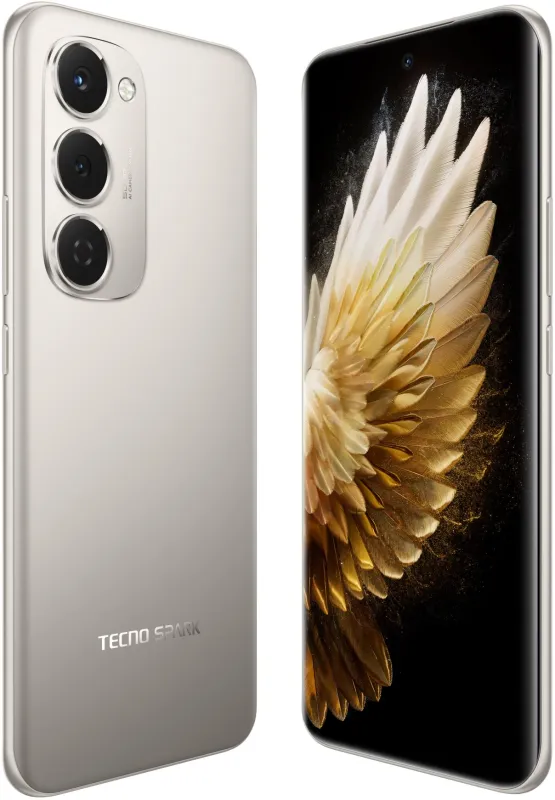 Смартфон Tecno Spark 40 Pro+ 256Gb 8Gb титан моноблок 3G 4G 6.78" 1080x2436 Android 14 108Mpix 802.11 a/b/g/n/ac NFC GPS GSM900/1800 Protect