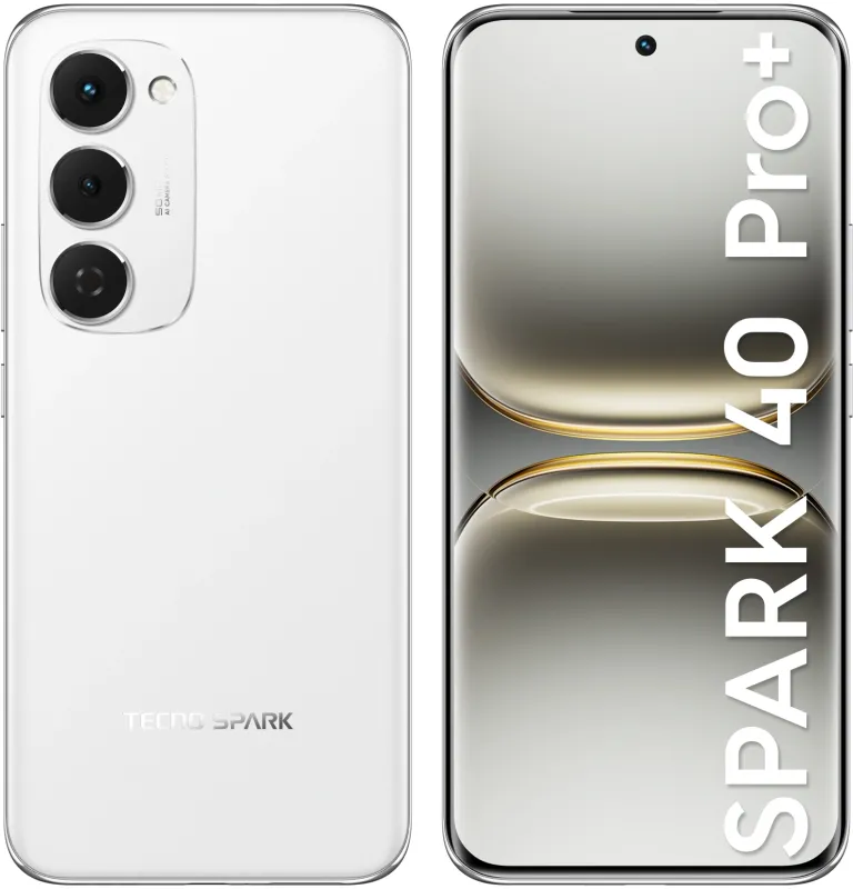 Смартфон Tecno Spark 40 Pro+ 256Gb 8Gb белый (KM7 256+8 AURORA WHITE)
