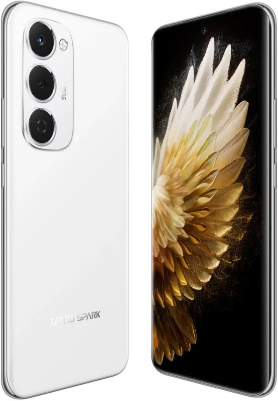 Смартфон Tecno Spark 40 Pro+ 256Gb 8Gb белый моноблок 3G 4G 6.78" 1080x2436 Android 14 108Mpix 802.11 a/b/g/n/ac NFC GPS GSM900/1800 Protect