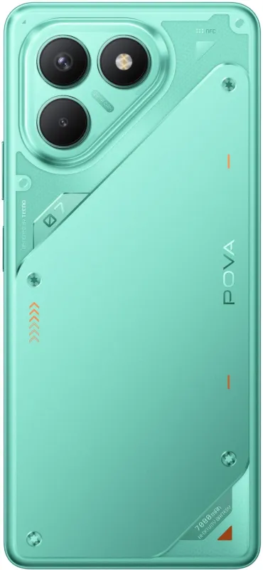 Смартфон Tecno Pova 7 Neo 256Gb 8Gb зеленый моноблок 3G 4G 6.8" 1080x2460 Android 14 50Mpix 802.11 a/b/g/n/ac NFC GPS GSM900/1800 Protect
