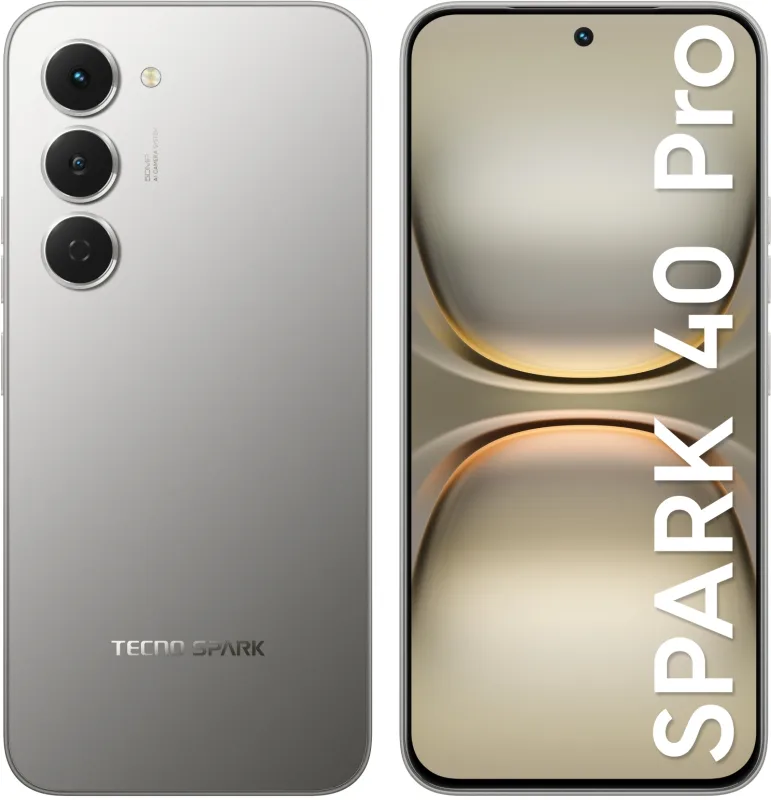 Смартфон Tecno Spark 40 Pro 256Gb 8Gb титан (KM6 256+8 MOON TITANIUM)