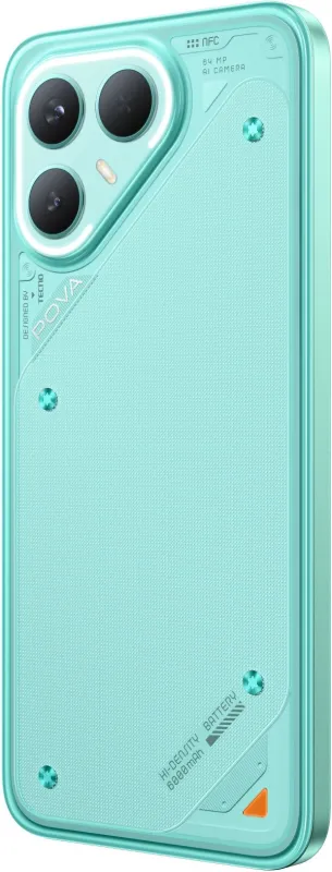 Смартфон Tecno POVA 7 Pro 5G 256Gb 8Gb зеленый моноблок 3G 4G 6.8" 1080x2460 Android 14 50Mpix 802.11 a/b/g/n/ac NFC GPS GSM900/1800 Protect