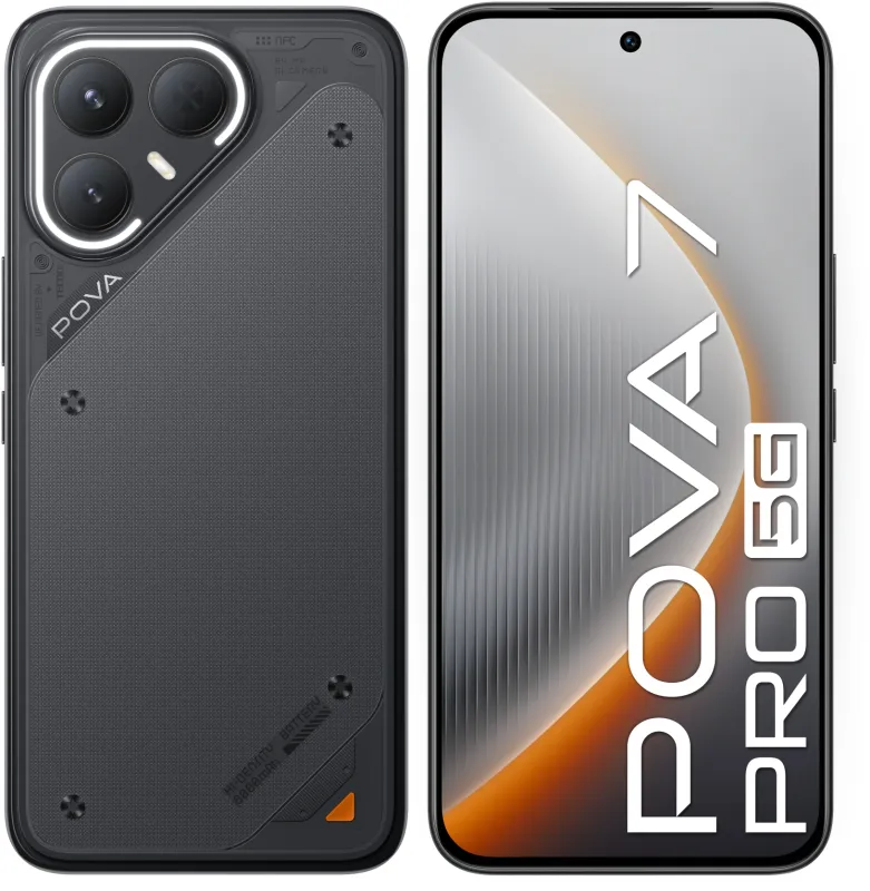 Смартфон Tecno POVA 7 Pro 5G 256Gb 12Gb (LJ8 256+12 GEEK BLACK)