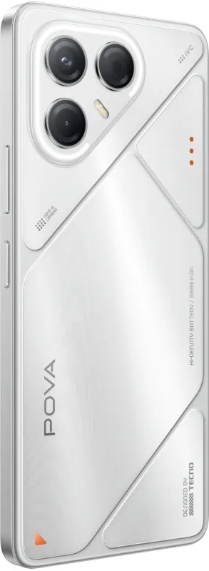 Смартфон Tecno POVA 7 5G 256Gb 8Gb серебристый моноблок 3G 4G 6.8" 1080x2460 Android 14 50Mpix 802.11 a/b/g/n/ac NFC GPS GSM900/1800 Protect