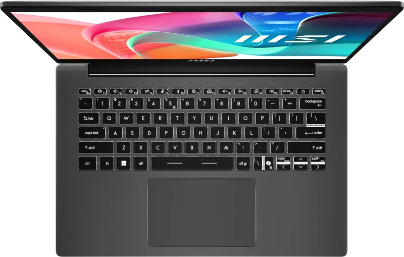 MSI Modern 14 F1MG Core 7 150U 14" FHD (1920*1080)IPS, DDR4 16GB (8GB*2),512GB SSD Intel Graphics,backlight,46.8Whr,1.5kg,Dos,1y,Platinum Gray