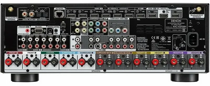 Ресивер AV Denon AVR-X3700H 9.2 черный