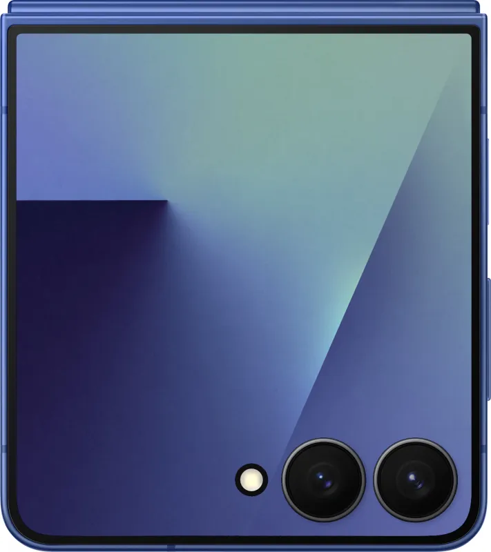 Смартфон Samsung SM-F766B Galaxy Flip7 256Gb 12Gb синий раскладной 3G 4G 1Sim 6.9" 1080x2520 Android 16 50Mpix 802.11 a/b/g/n/ac/ax/be NFC GPS GSM900/1800 GSM1900 Protect