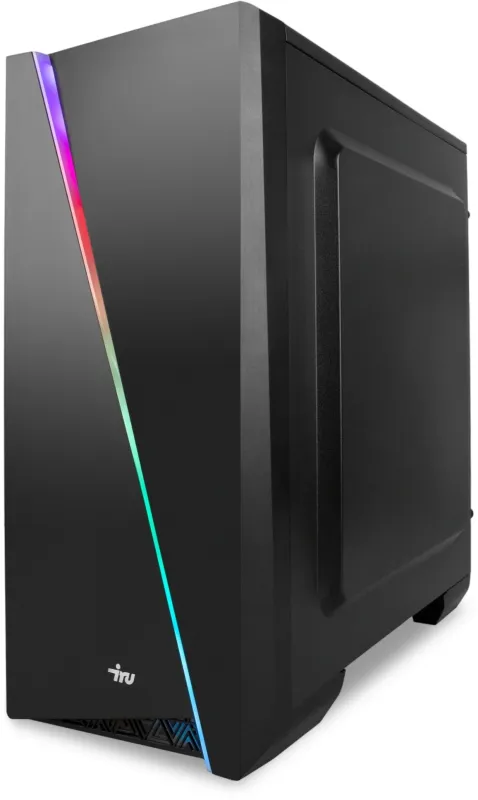 ПК IRU Tactio 320A5GE MT Ryzen 5 5600 (3.5) 32Gb SSD512Gb RTX3050 8Gb без ОС GbitEth 500W черный (RUS) (2116816)