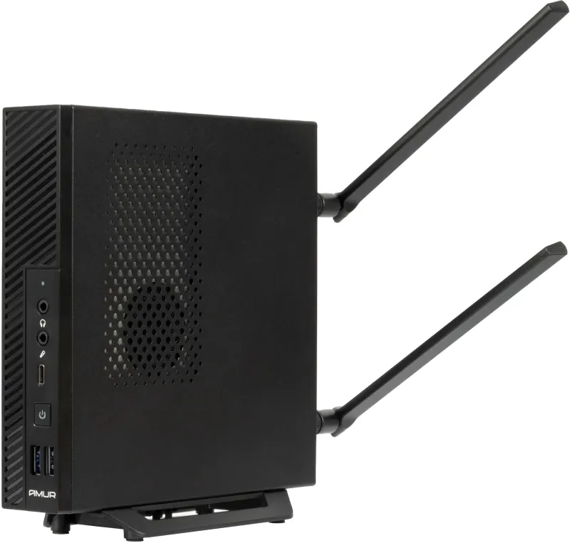 ПК Мини Amur Финвал H6I12 i3 12100 (3.3) 8Gb SSD256Gb UHDG 730 FreeDOS GbitEth WiFi BT мышь клавиатура черный (RUS) (2117526)