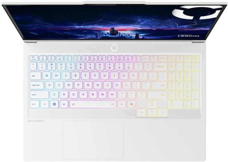 Ноутбук Lenovo Legion 7 16IAX10 Core Ultra 7 255HX 32Gb SSD1Tb NVIDIA GeForce RTX 5060 8Gb 16" OLED WQXGA (2560x1600) без ОС white WiFi BT Cam (83KY0052RK)